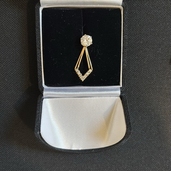 14KT YELLOW GOLD 1/4 CARAT EARRING JACKETS - Picture 6 of 6